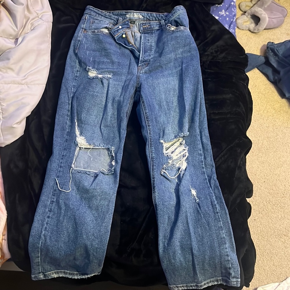 Size 14 Ripped Mom Jeans